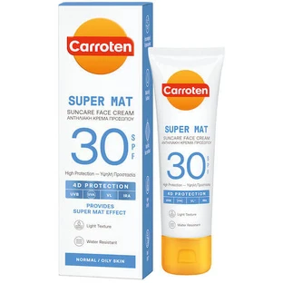 Carroten Super Mat Waterproof Sunscreen Face Cream SPF30 50ml