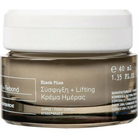 Korres Black Pine 4D Rich Moisturizing and Toning Day Face Cream with Collagen 40ml