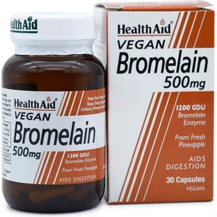 Health Aid Bromelain 500mg 30 veget capsules