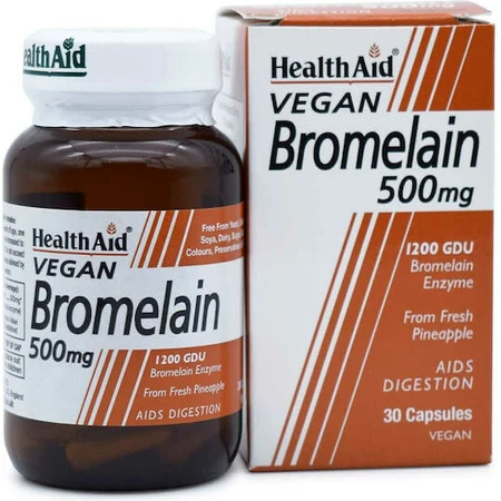 Health Aid Bromelain 500mg 30 veget capsules