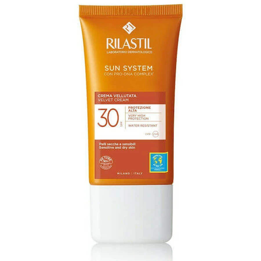 Rilastil Sun System Velvet Sonnenschutz Gesichtscreme SPF30 50ml