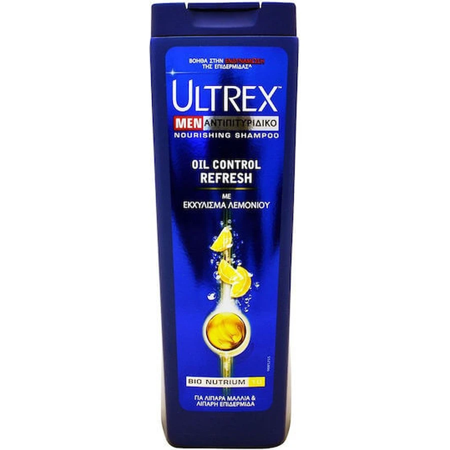 Ultrex Men Oil Control Champú anticaspa y anticaída para cabello graso 360ml