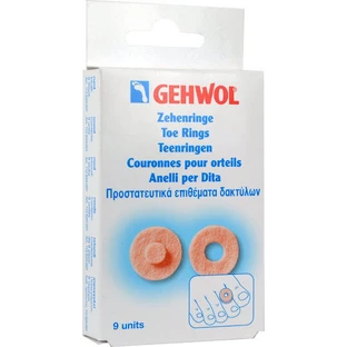 Gehwol Round Toe Ring Bandages for Cracked Heels For Women 9pcs 1126200