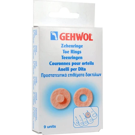 Gehwol Round Toe Ring Bandages for Cracked Heels For Women 9pcs 1126200