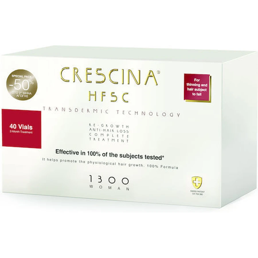 Labo Crescina Transdermic HFSC 1300 Hair ampoule contre la chute des cheveux pour les femmes 40x3.5ml
