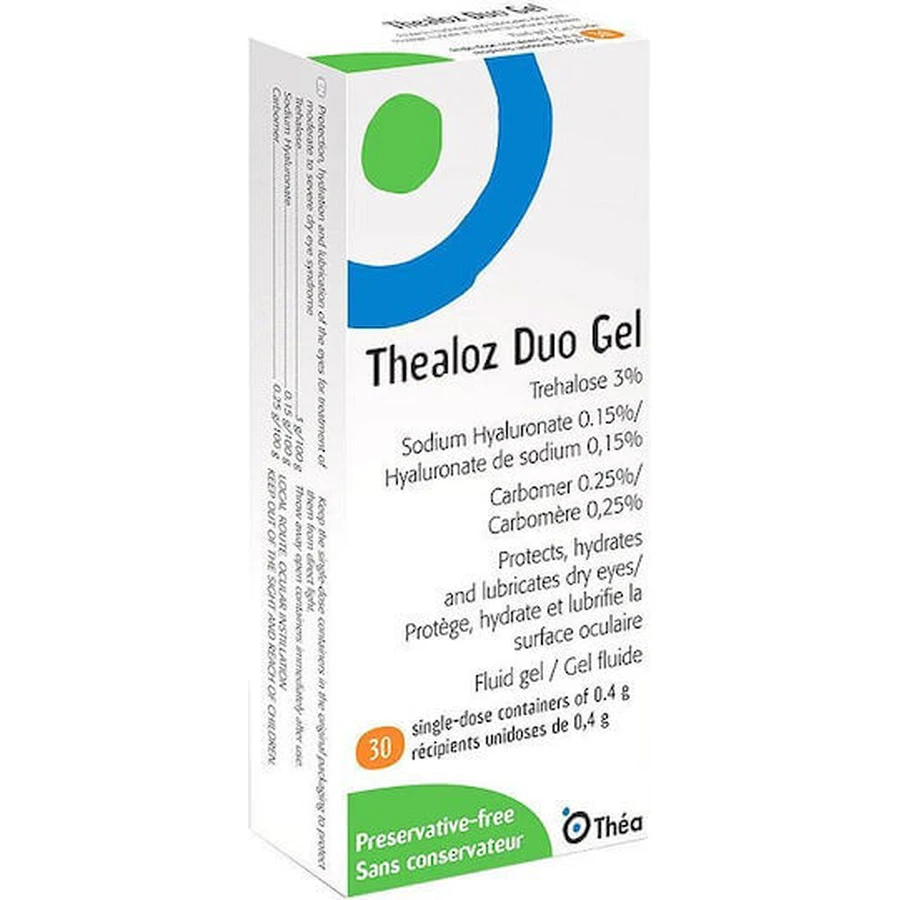 Thea Pharma Hellas Thealoz Duo Gotas oculares de ácido hialurónico para ojos secos 30x0,4ml