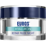Eubos Hyaluron Repair Filler Feuchtigkeitsspendende, Anti-Ageing und straffende Nacht-Gesichtscreme mit Hyaluronsäure 50ml