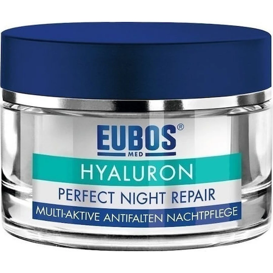 Eubos Hyaluron Repair Filler Feuchtigkeitsspendende, Anti-Ageing und straffende Nacht-Gesichtscreme mit Hyaluronsäure 50ml