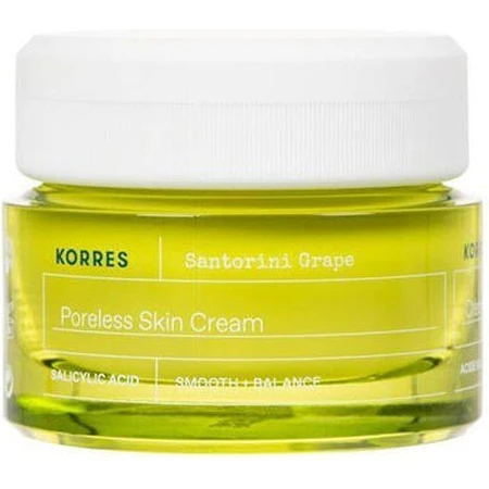 Korres Santorini Grape Poreless Light Hydraterende en Sebum-Regulerende Gezichtscrème-Gel tegen Onzuiverheden voor overdag met Hyaluronzuur 40ml