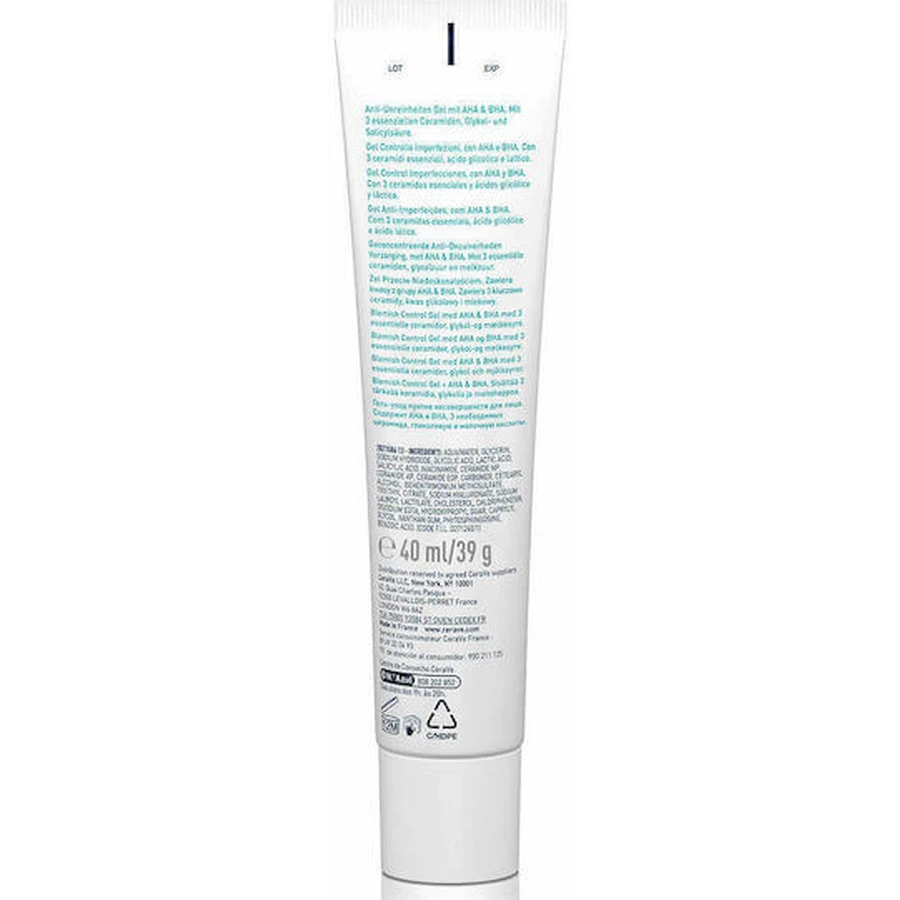CeraVe Face Imperfection Control Night Gel with Niacinamide and Ceramide 40ml