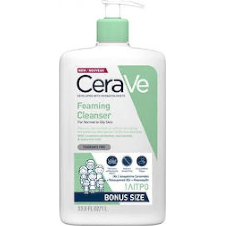 CeraVe Schäumendes Gel Normal bis ölig Körpergel mit Glycerin 1000ml