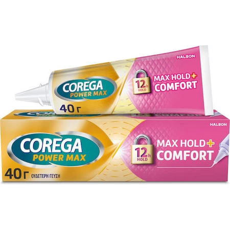 Corega Max Hold+Comfort Crema Retención Prótesis 40gr