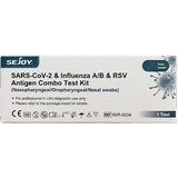 Sejoy SARS-CoV-2 & Influenza A+B & RSV 1pc Rapid Self-Diagnostic Detection with Nazal Sample