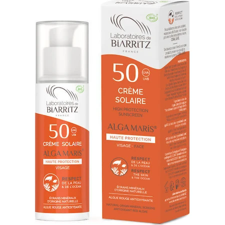 Laboratoires de Biarritz Alga Maris Crème solaire visage SPF50 50ml