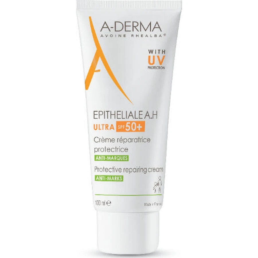 A-Derma Epitheliale A.H. Duo Gezichtsregenererende Dagcrème met SPF50 Tegen Onzuiverheden met Hyaluronzuur 100ml