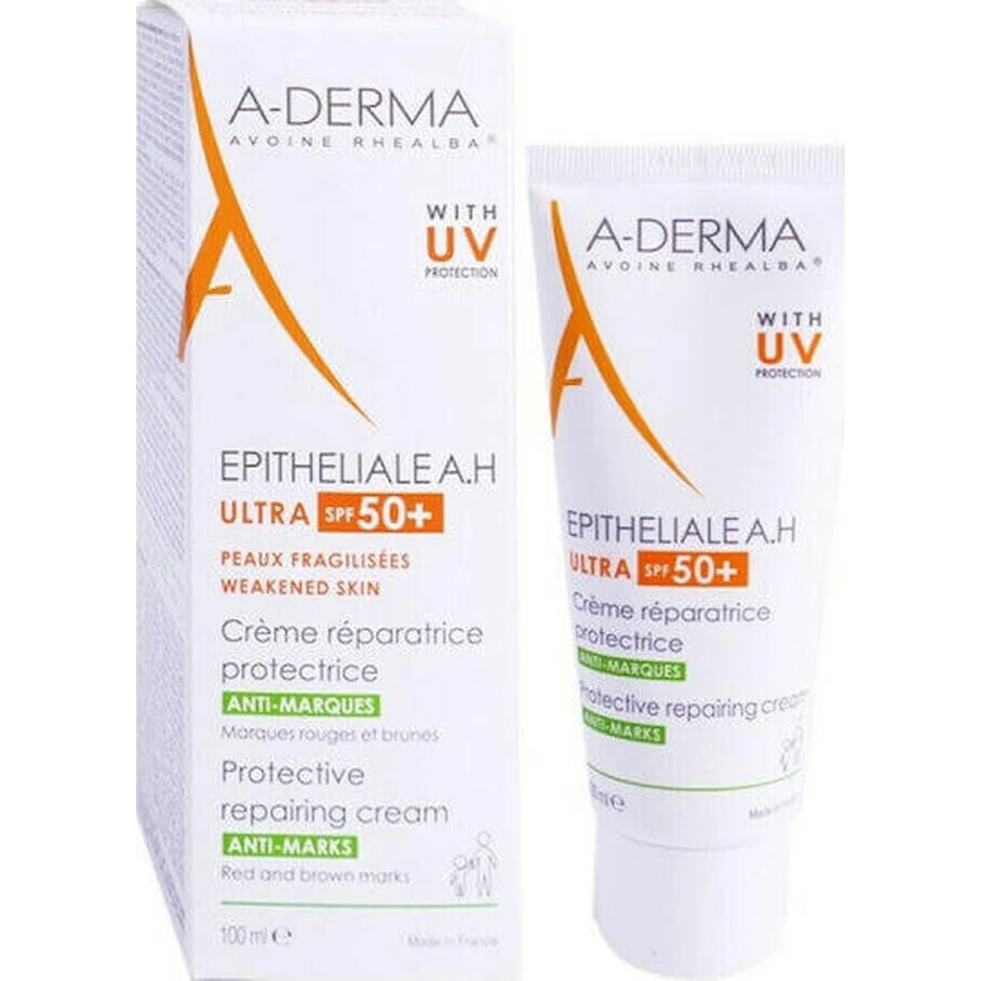 A-Derma Epitheliale A.H. Duo Gezichtsregenererende Dagcrème met SPF50 Tegen Onzuiverheden met Hyaluronzuur 100ml