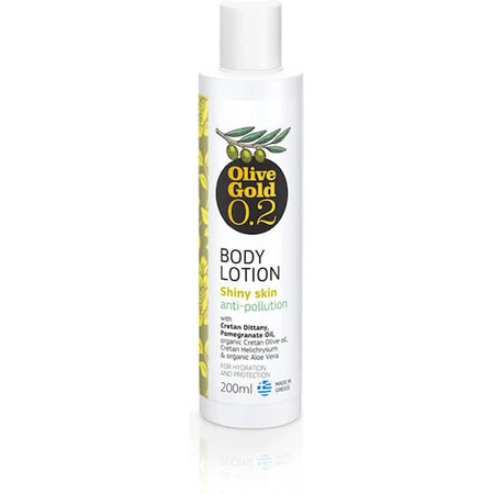 Olivaloe Olive Gold 0.2 mit Crettan Dittany und Granatapfelöl Feuchtigkeitsspendende Körperlotion mit Hyaluronsäure 200ml