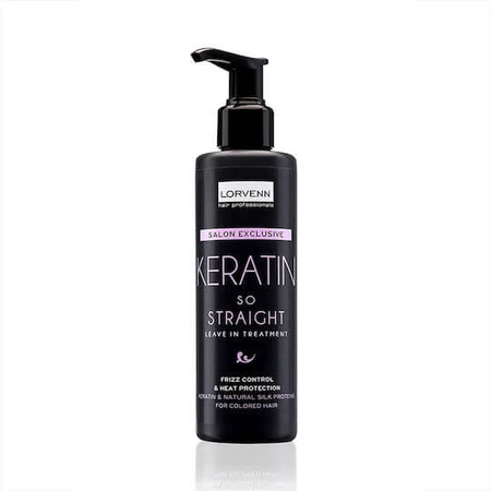 Lorvenn Salon Exclusive Keratin So Straight Leave-In-Treat Keratin Smoothing Hair Lotion 200ml