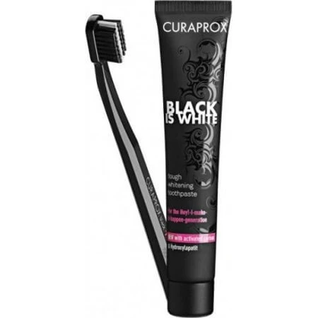 Curaprox Black Is White Dentifrice blanchissant 8ml