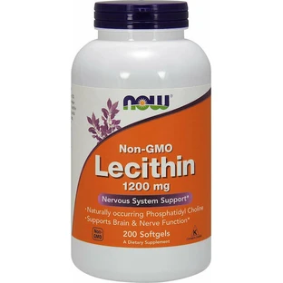 Now Foods Lecithin 1200mg with Flavor Unflavoured 200 softgels