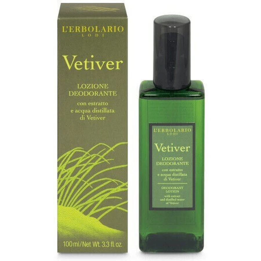 L' Erbolario Vetiver Loción Desodorante Bálsamo Sin aluminio 100ml