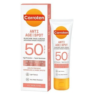 Carroten Anti-Ageing | Anti-Spot Wasserfeste Gesichtssonnencreme SPF50 50ml
