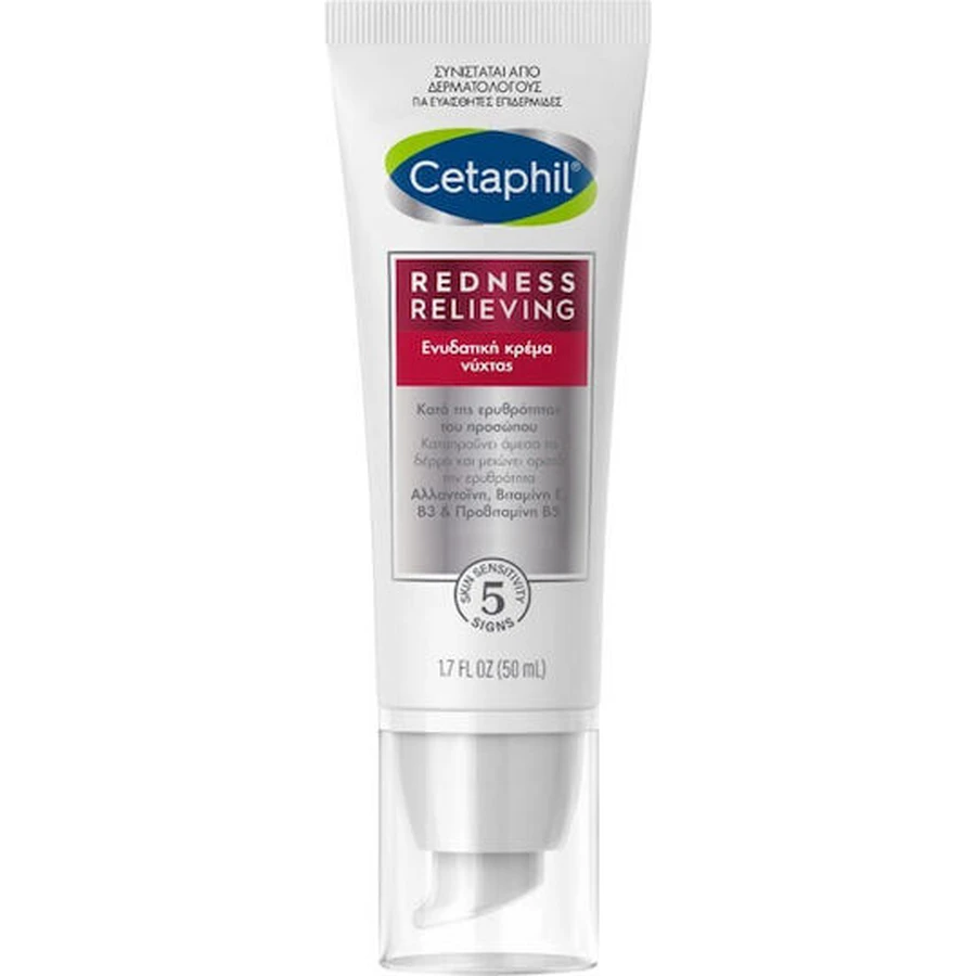 Cetaphil Pro Redness Relieving Acne and Redness Relieving Night Face Cream con Niacinamida y Ceramida 50ml