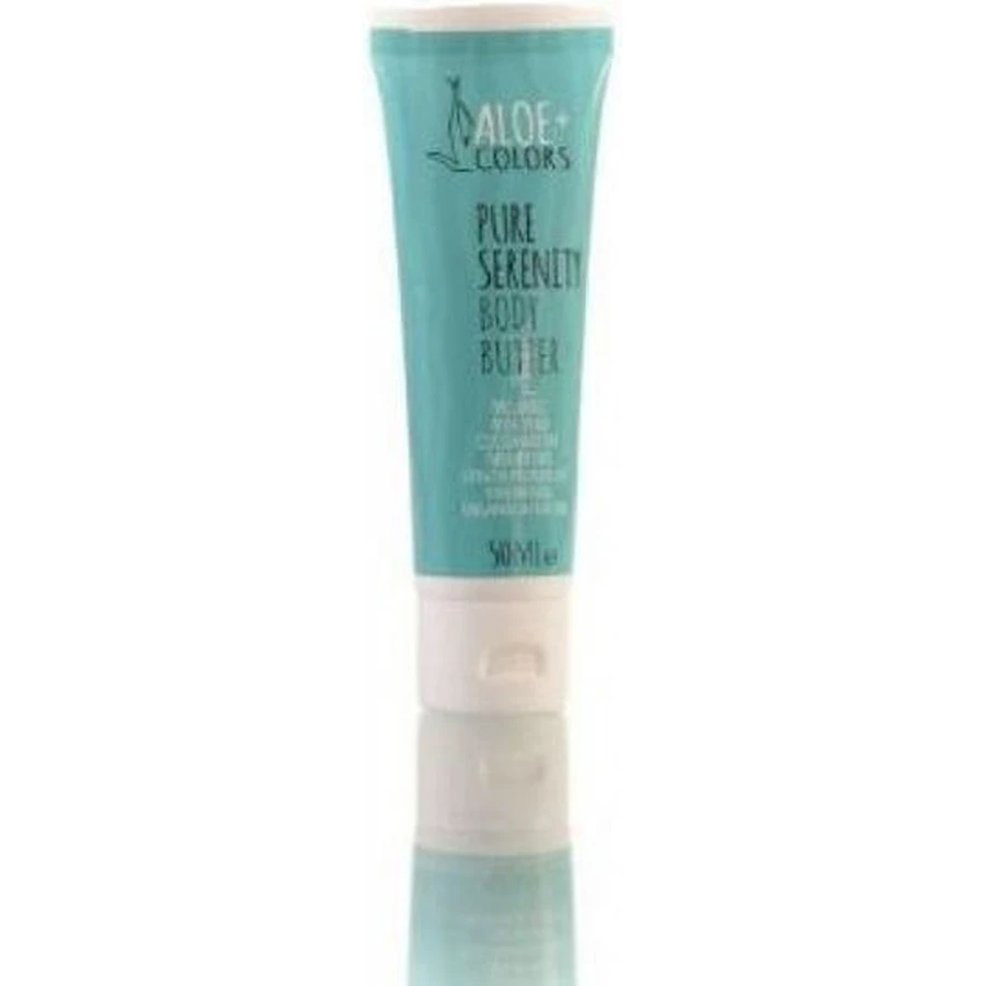 Aloe Colors Pure Serenity Magnolia Magnolia Manteca Corporal Hidratante con Aloe Vera y Fragancia de Almizcle Blanco para pieles secas/muy secas y sensibles 50ml