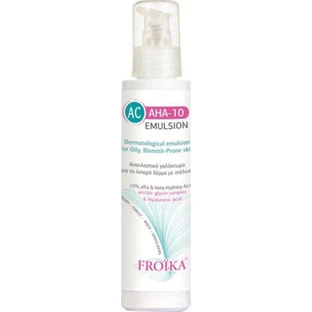 Froika AC AHA-10 24h aufpolsternde und ausgleichende Tages-Gesichtsemulsion mit SPF15 gegen Hautunreinheiten und Akne mit Hyaluronsäure 125ml