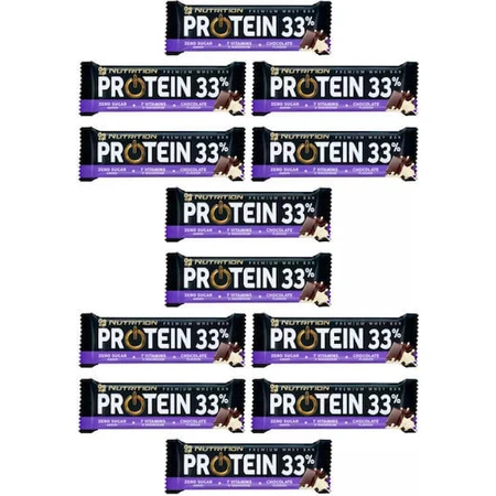 Go On Nutrition Premium Whey Batoane cu 33% Proteină & Aromă Ciocolată 12x50gr