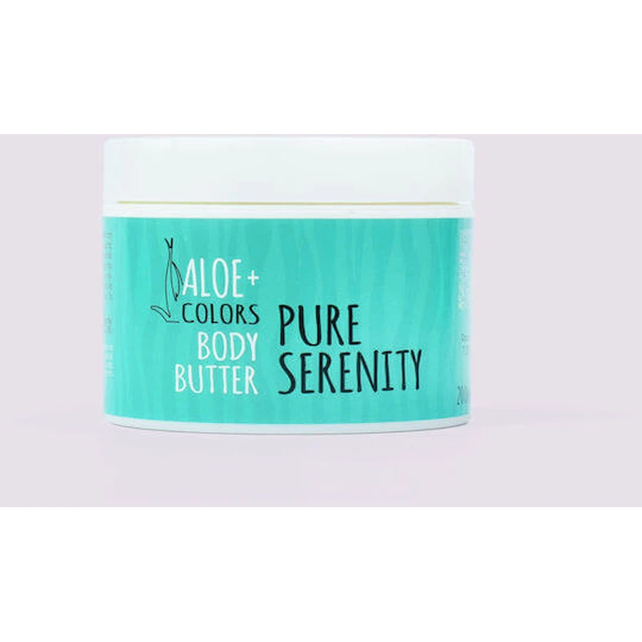 Aloe Colors Pure Serenity met Magnolia geur Hydraterende Body Butter met Aloë Vera & Witte Musk geur voor de droge/zeer droge & gevoelige huid 200ml