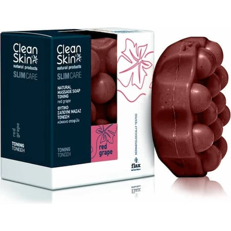 CleanSkin Natural Products Slim Care Savon corporel amincissant au raisin rouge 100gr