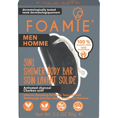 Foamie Three In One Dusche Körperseife Bar 90gr