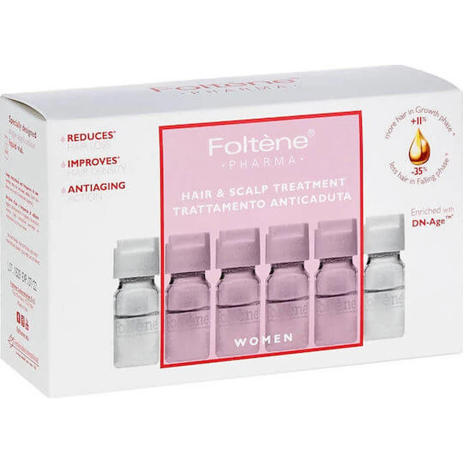 Foltene Hair & Scalp Treatment Hair ampoule for hair loss for women 12x6ml