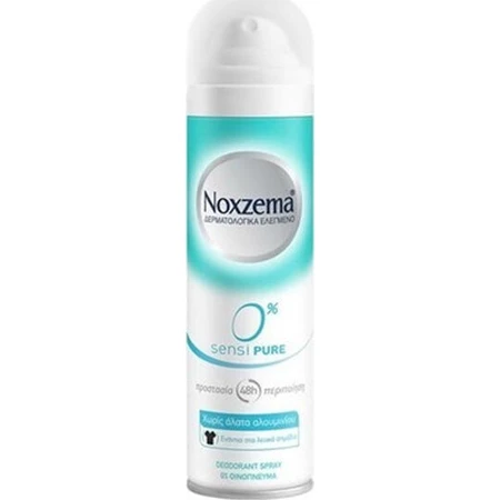 Noxzema 0% Sensi Déodorant Pur 48h Spray Déodorant Sans Aluminium 150ml