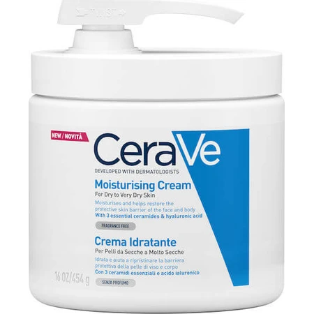 CeraVe Bomba Hidratante Crema Corporal Hidratante con Ácido Hialurónico para piel seca/muy seca y sensible 454gr