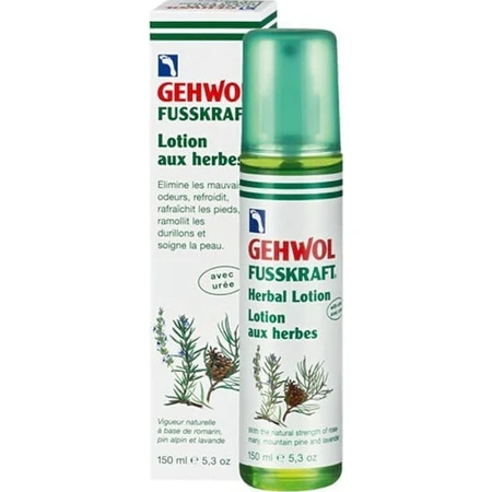 Gehwol Fusskraft Loción desodorante a base de plantas Spray para hongos en los pies 150ml