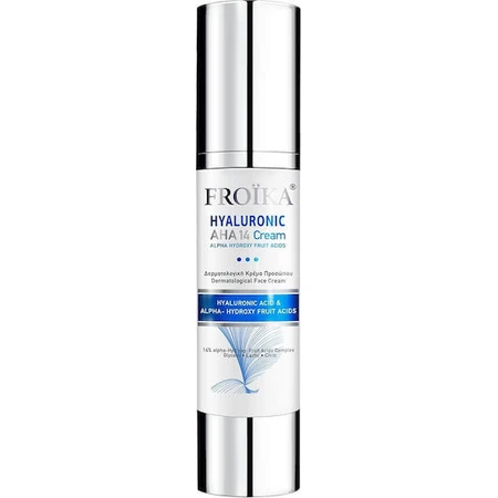 Froika AHA-14 Moisturizing and Anti-Aging Face Cream 24h with Hyaluronic Acid 50ml