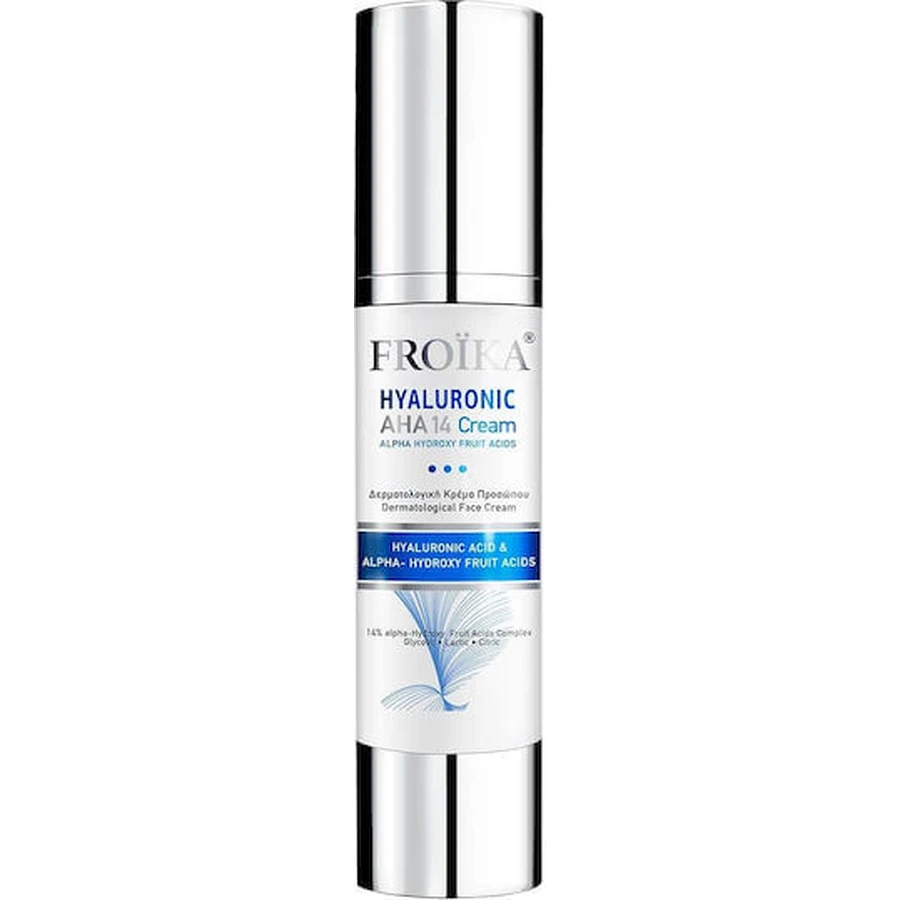 Froika AHA-14 Moisturizing and Anti-Aging Face Cream 24h with Hyaluronic Acid 50ml