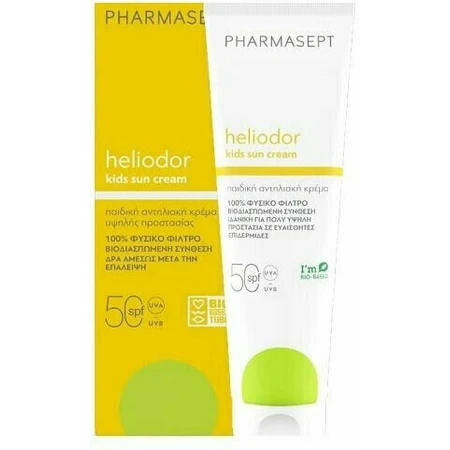 Pharmasept Heliodor Heliodor Crema solar infantil resistente al agua Emulsión facial y corporal SPF50 150ml 525080
