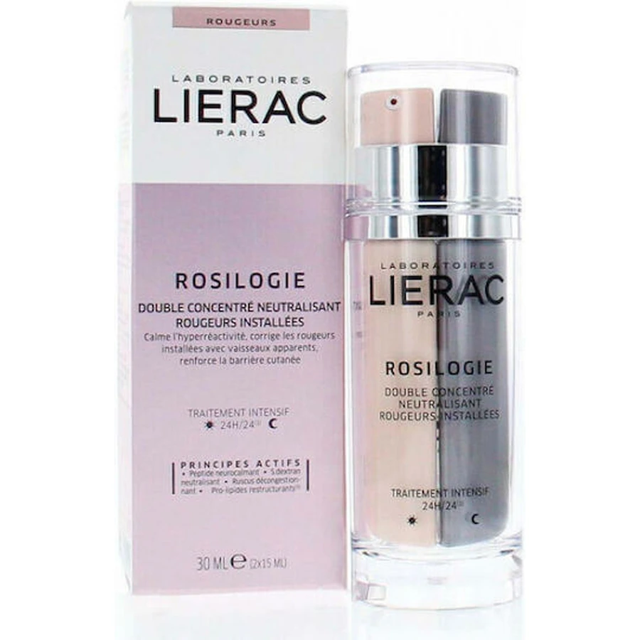 Lierac Rosilogie Beruhigendes und feuchtigkeitsspendendes Gesichtsserum mit Peptiden 2x30ml