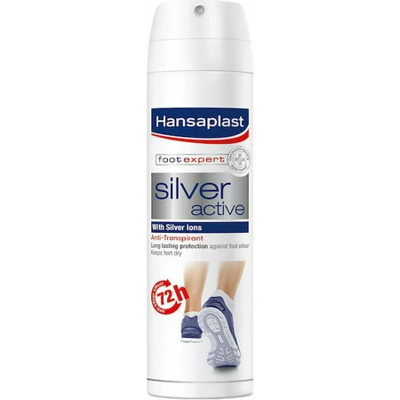 Hansaplast Foot Expert Silver Active Deodorant Déodorant pour les pieds 48h en spray 150ml