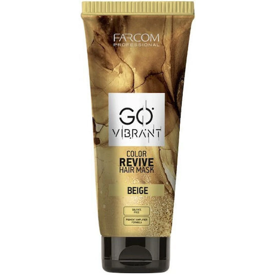 Farcom Professional Go Vibrant Colour Revive Beige Hair Mask 200ml
