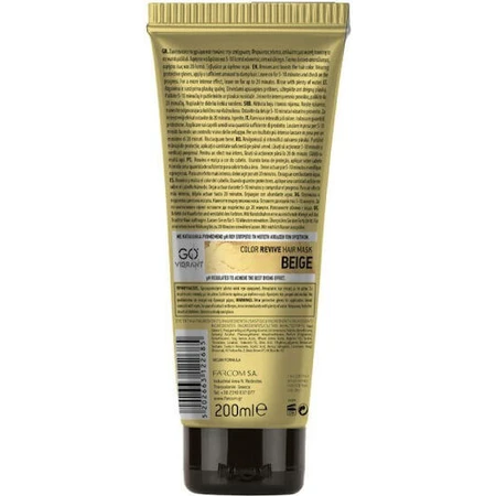 Farcom Professional Go Vibrant Colour Revive Beige Hair Mask 200ml