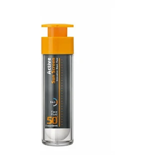 Frezyderm Active Sun Screen Innovative Black Waterproof Face Gel with Sun Protection SPF50 50ml