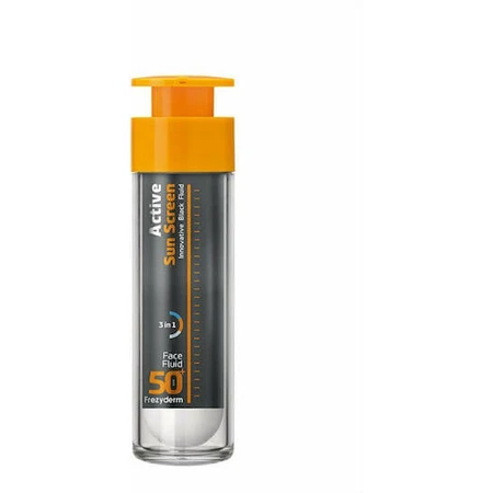 Frezyderm Active Sun Screen Innovative Black Waterproof Face Gel with Sun Protection SPF50 50ml