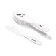 Soft hair brush and comb set, Babyono white