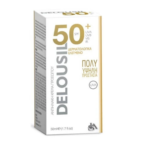 Delousil Gezichtscrème Zonbescherming SPF50 50ml