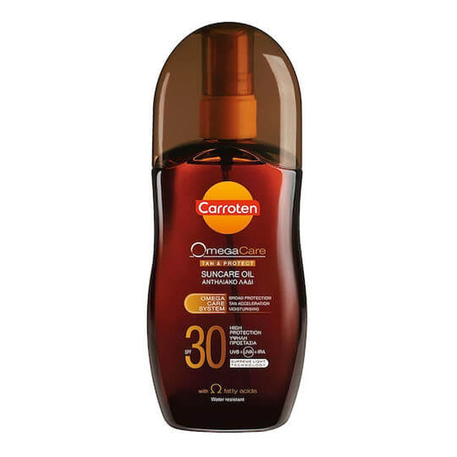 Carroten Omega Care Omega Care Tan & Protect Wasserfestes Strand Körperöl SPF30 150ml