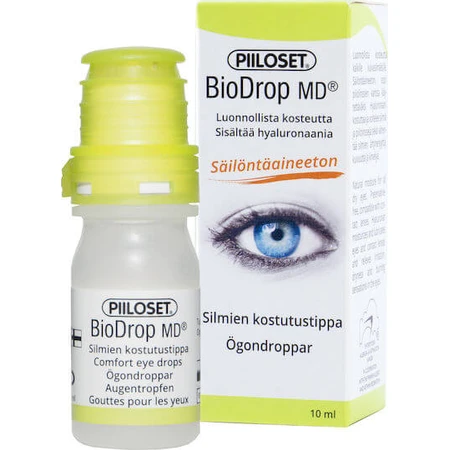 Piiloset BioDrop MD Hyaluronzuur Oogdruppels voor Droge Ogen 10ml